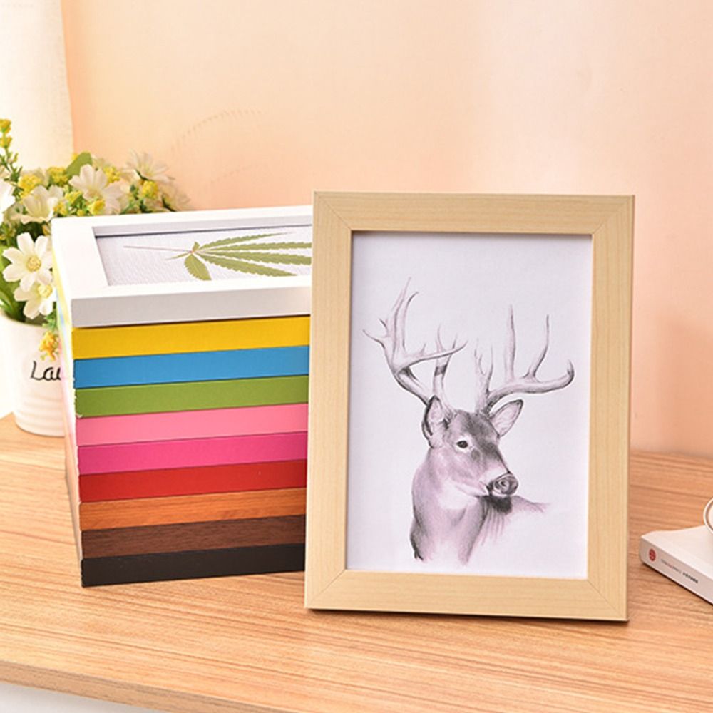Simple Colorful Photo Frame Multi Size Handcraft Picture Frame Drawings DIY Display Holders Decoration