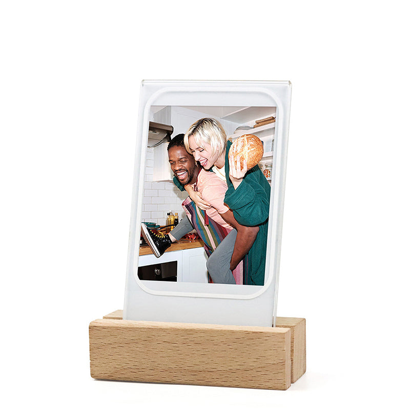 Acrylic LED Light 3 Inch Picture Holder Vertical Photo Frame Instant Camera Photo Table For Fujifilm Mini Desktop Decoration