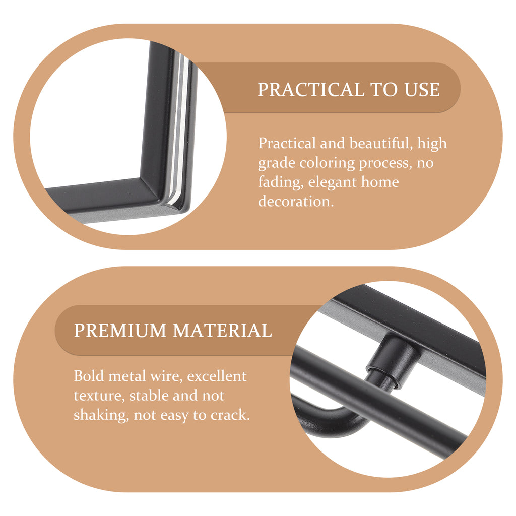 8 Inch Rotating Photo Frame Double Sided Display Stand For 6 7 8 Inch Photos Metal Base Home Wedding Decoration Frame