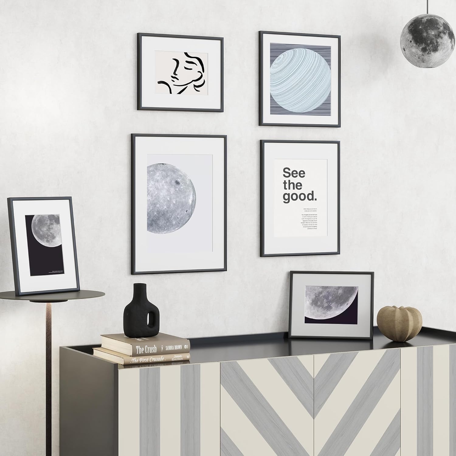 1/3pcs 30x40 50x70cm Picture Frames Aluminum Modern Photo Frame Black With Mat For Wall Art Mounting Canvas Print Home Decor