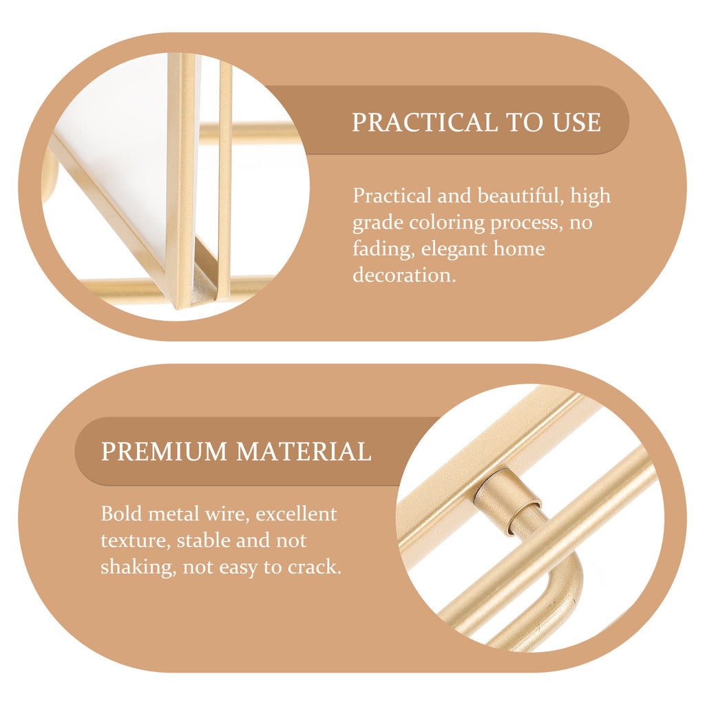 8 Inch Rotating Photo Frame Double Sided Display Stand For 6 7 8 Inch Photos Metal Base Home Wedding Decoration Frame