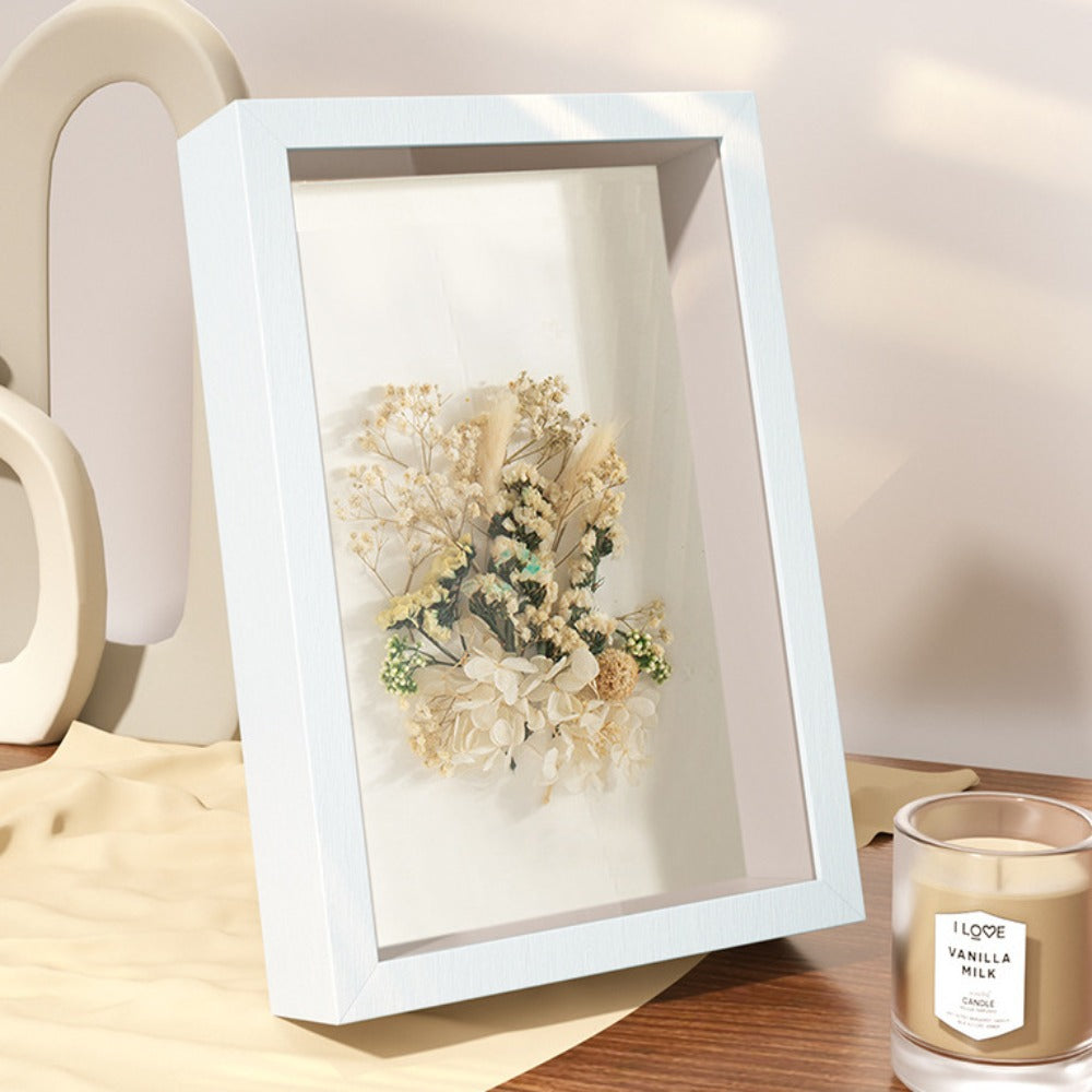 5cm Thick Deep Box Photo Frame Picture Memory Case Wood Picture Frame Flower Shadow Specimen Frame Box Photo Display Box