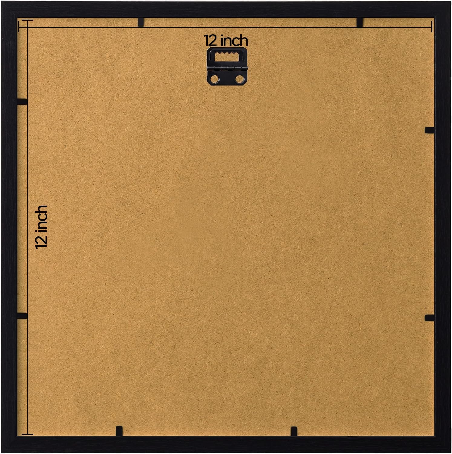 12x12 Picture Frames Set of 9 Classic Gallery Wall Frame Set Displays 8x8 Photo with Mat or 12x12 without Mat