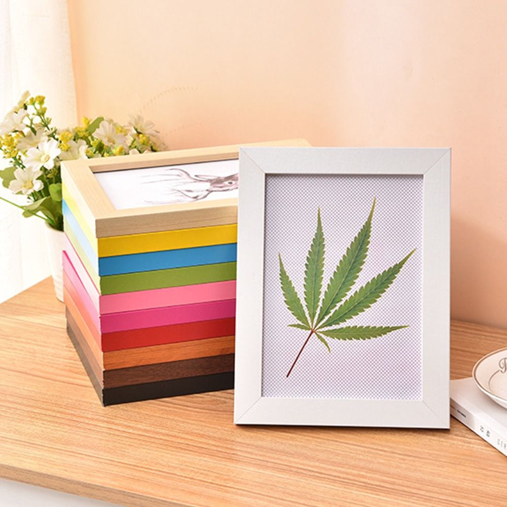 Simple Colorful Photo Frame Multi Size Handcraft Picture Frame Drawings DIY Display Holders Decoration