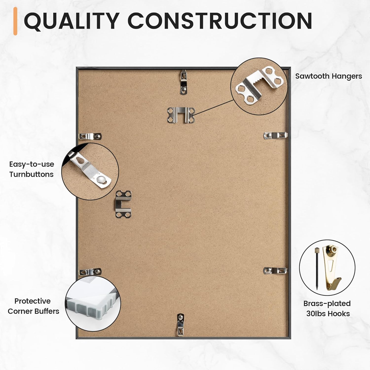 1/3pcs 30x40 50x70cm Picture Frames Aluminum Modern Photo Frame Black With Mat For Wall Art Mounting Canvas Print Home Decor