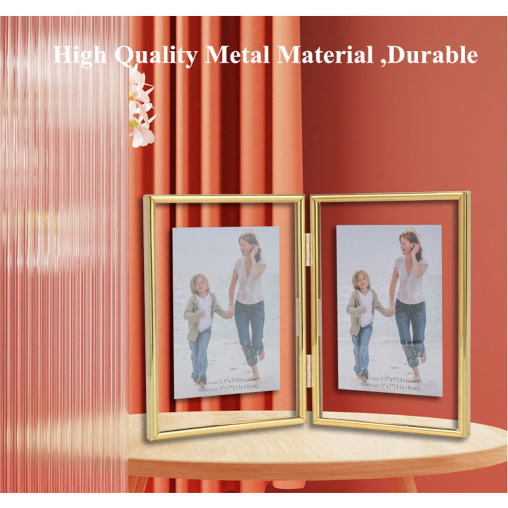 8 Inch High Definition Acrylic Glass Covers Photo Pictures Frames Tabletop Desktop Metal Sign Holder Display Stand