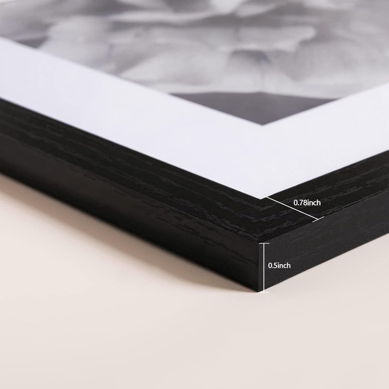 12x12 Picture Frames Set of 9 Classic Gallery Wall Frame Set Displays 8x8 Photo with Mat or 12x12 without Mat