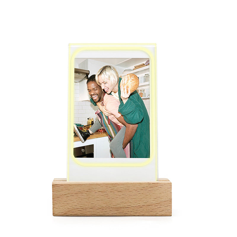Acrylic LED Light 3 Inch Picture Holder Vertical Photo Frame Instant Camera Photo Table For Fujifilm Mini Desktop Decoration