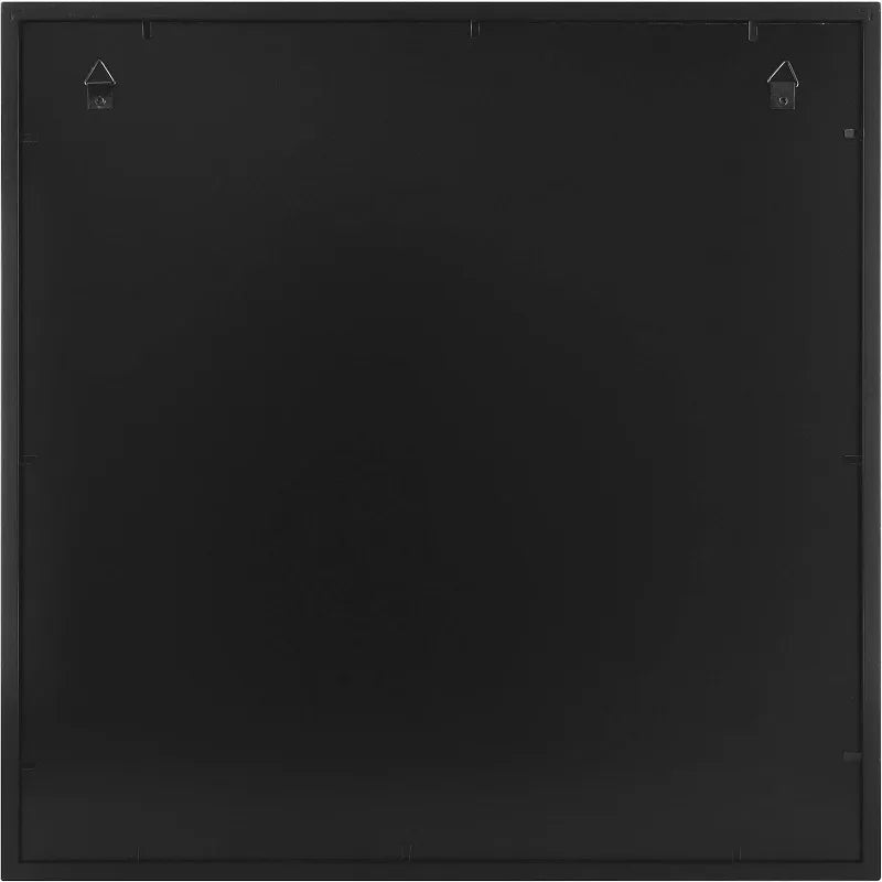 2-Pack 18x18 Black Square Frames, with 12x12 Mat Board for Wall Decor, Tabletop & Shelf Display Ready