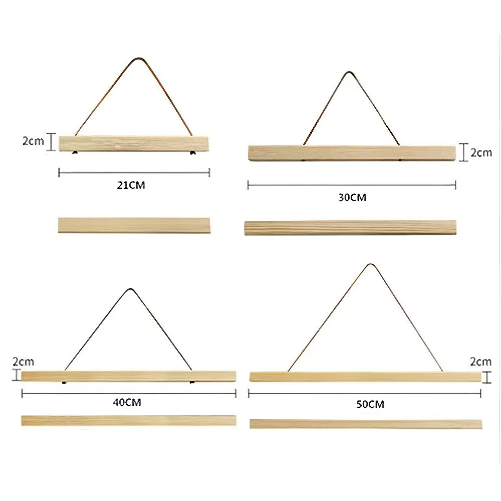Teak Pine Wood Magnetic Painting Frame Photo Frame Painting Canvas Poster Frame Canvas Frame Art Hanger Does Not Include Canvas