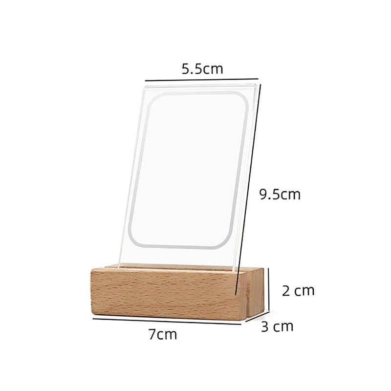 Acrylic LED Light 3 Inch Picture Holder Vertical Photo Frame Instant Camera Photo Table For Fujifilm Mini Desktop Decoration