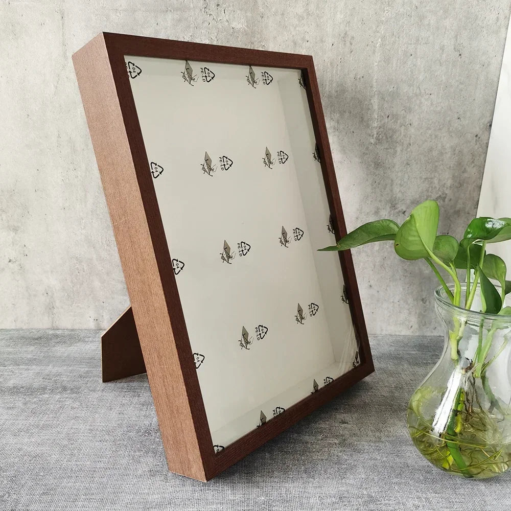 Shadow Box Depth 3cm Wooden Photo Frame For Displaying Three-Dimensional Works Nordic DIY Wood Picture Frame Photo Decor